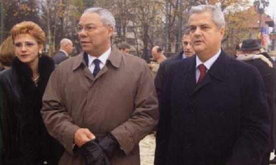 Corina Creţu - Colin Powell - Adrian Năstase